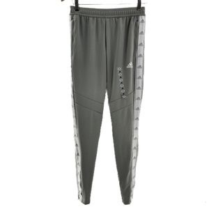 Adidas Gray and White Strip Logo Zipper Leg Track Pants Womens Size X-Small